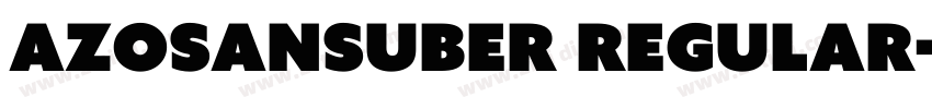 AzoSansUber Regular字体转换